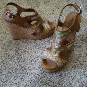 Lucky Brand Cork Wedge